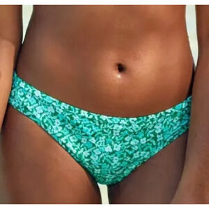 NEW Aerie Bikini Bottom Women's XL Floral Blue Green Swim Bottoms NWT